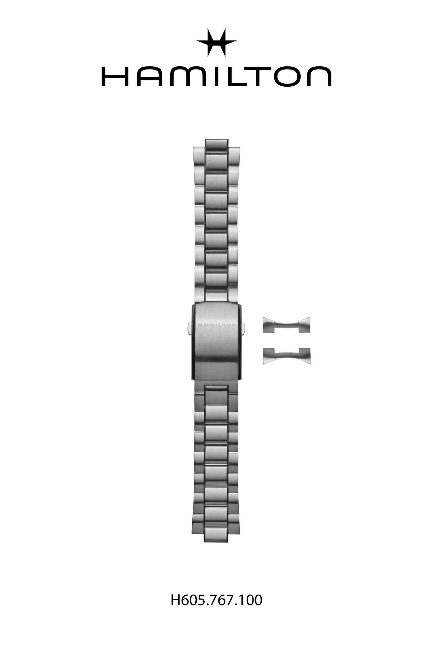 Hamilton Khaki Xwind Steel Watch Bracelet 22-mm Ref H695.776.100 - Genuine OEM