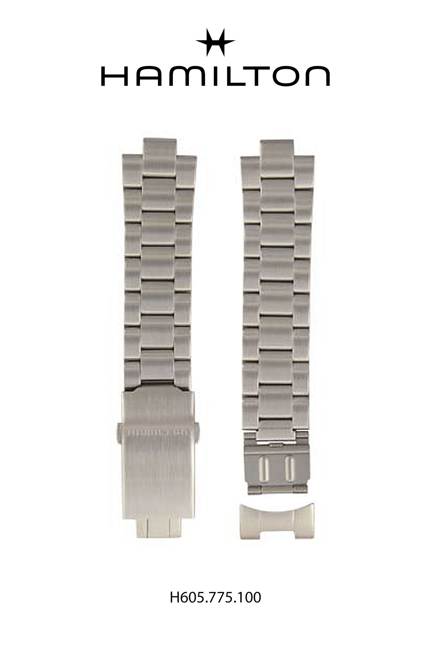 Hamilton Khaki Sub Steel Watch Bracelet 20-mm Ref H695.775.100 - Genuine OEM