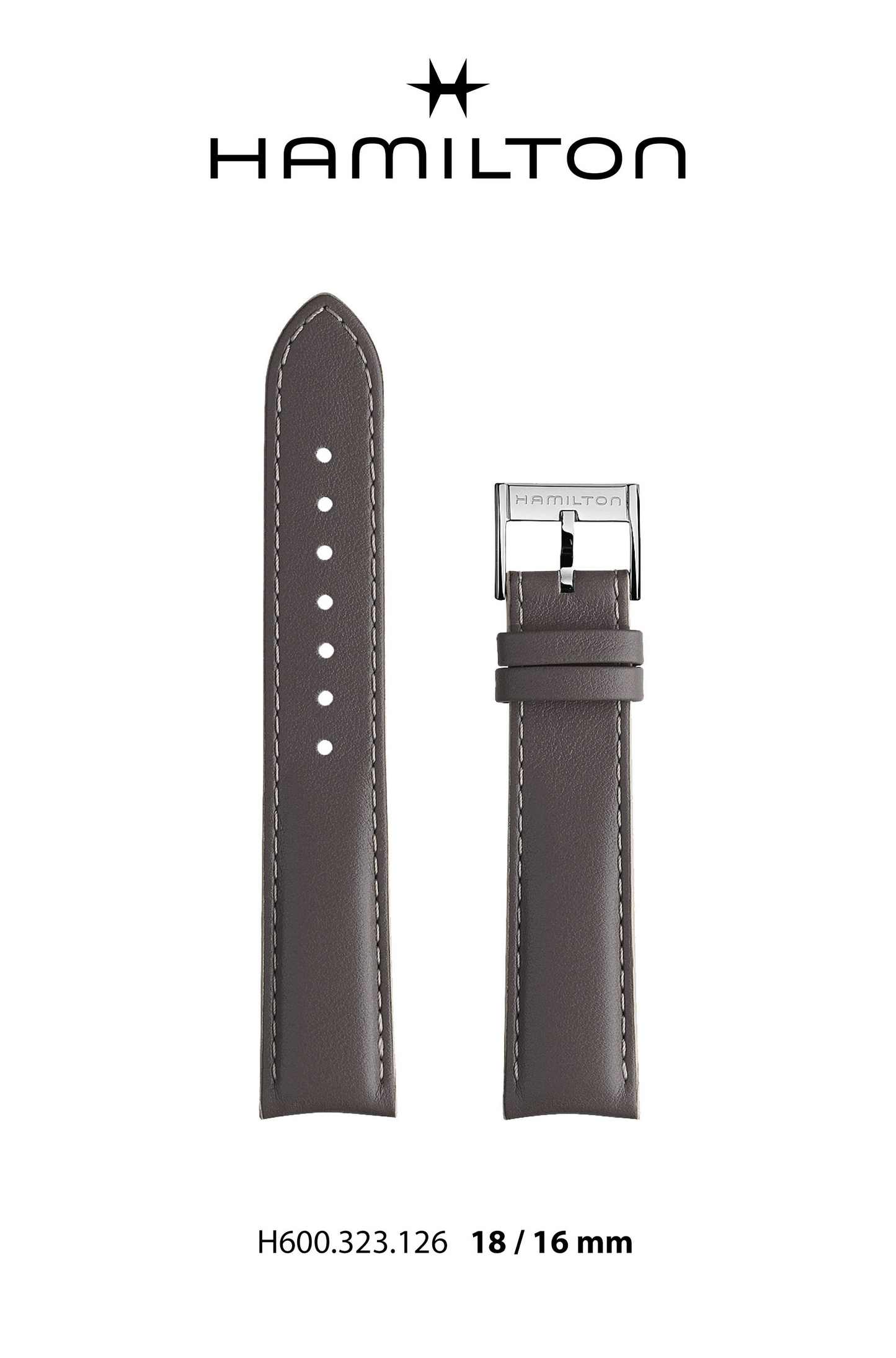 Hamilton JM Viewmatic Leather-Purple Watch Strap 18-mm Ref H690.323.126 - Genuine OEM