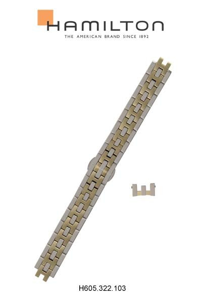 Hamilton Jazzmaster Steel Watch Bracelet 16-mm Ref H605.322.103 - Genuine OEM