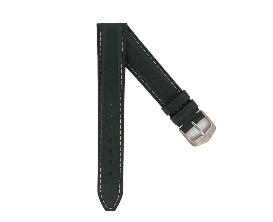 TAG Heuer 2000 Series BC0713 WK1210 Green Leather Strap 18mm | Genuine OEM
