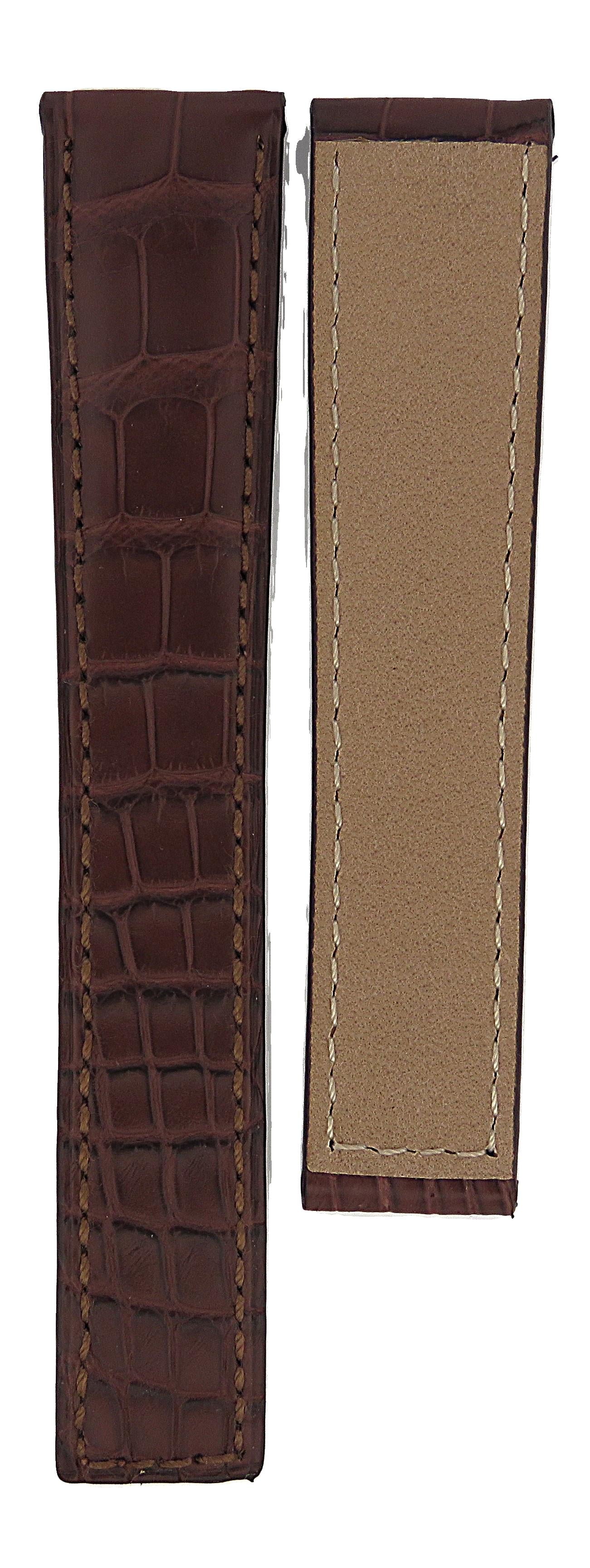 TAG Heuer Carrera WV2112 FC6169 Gold Alligator Leather Strap 18mm- Genuine OEM