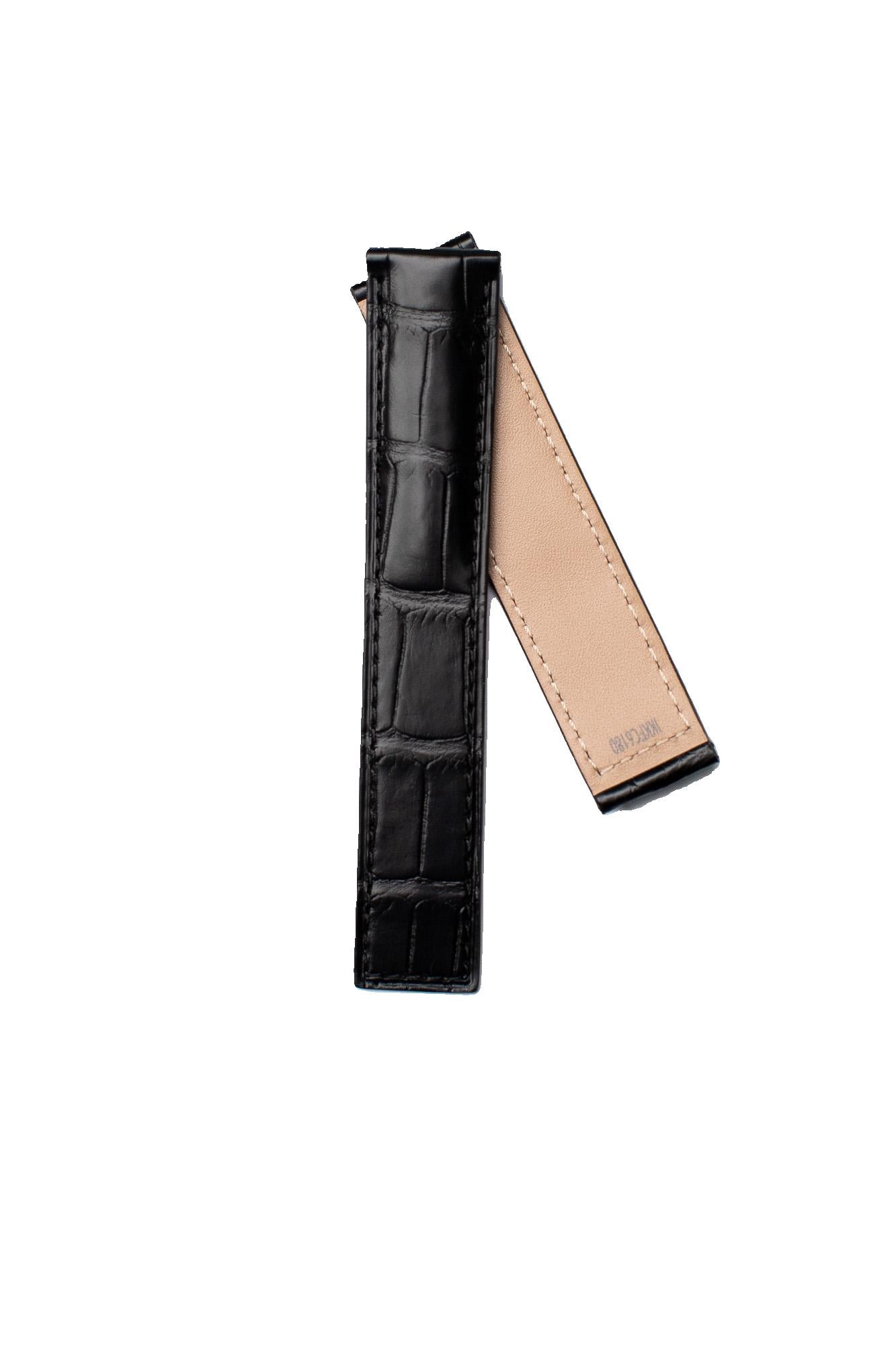 TAG Heuer Carrera FC6180 CV2111 Black Alligator Strap 19mm - Genuine OEM