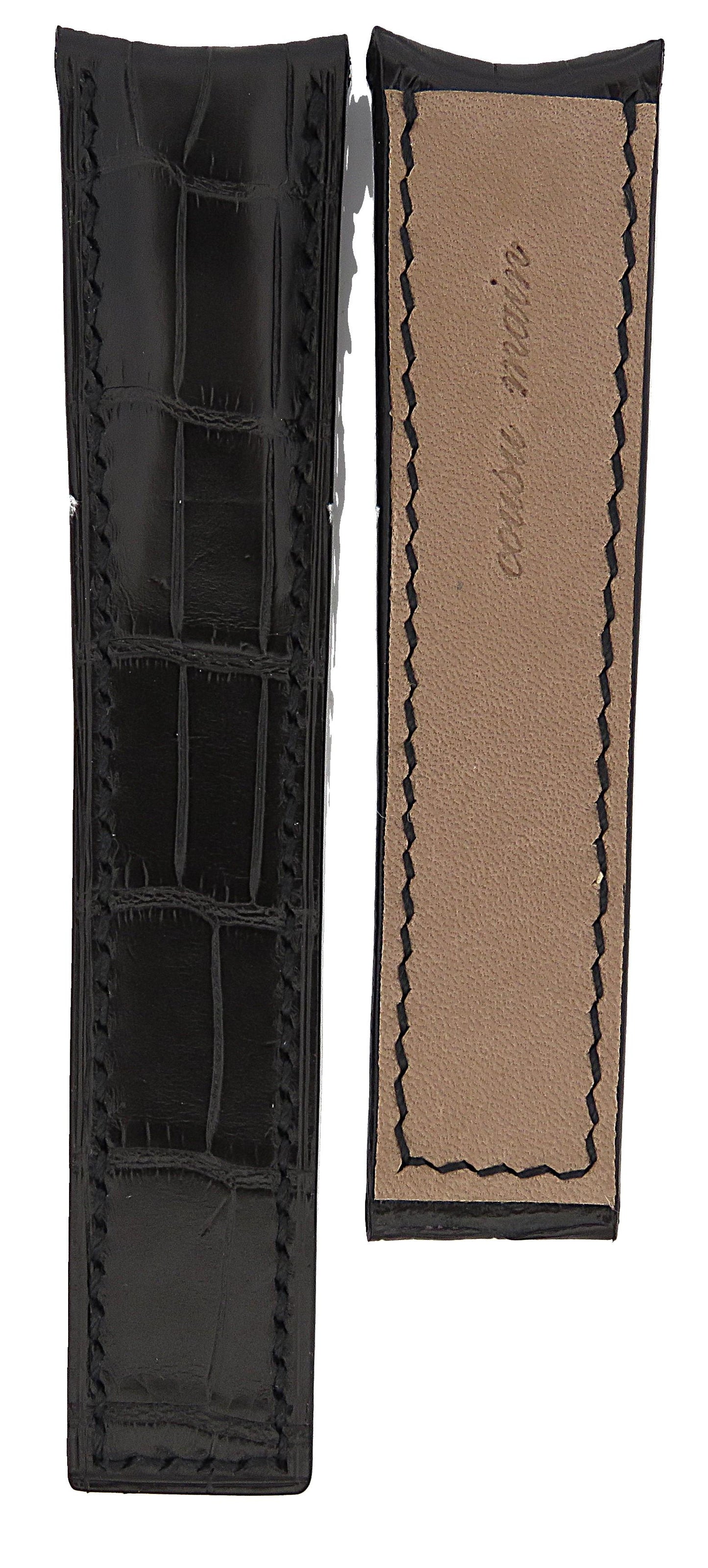 TAG Heuer Carrera FC6191 CV5011 Matt Black Alligator Strap 20mm - Genuine OEM