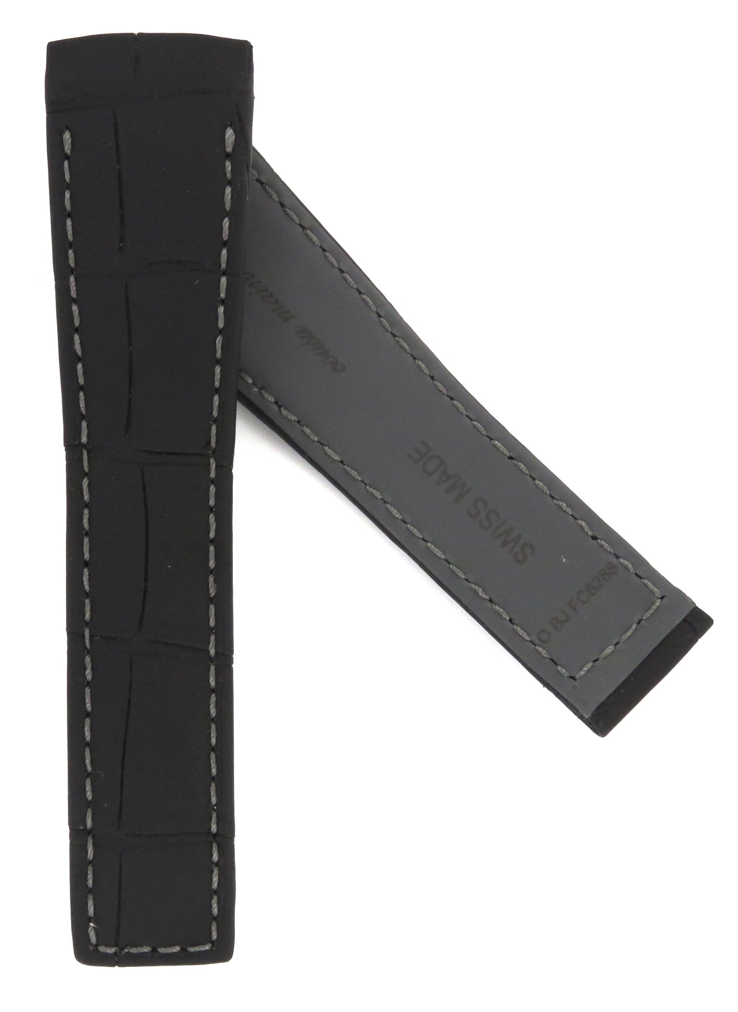 TAG Heuer Monaco V4 WAW2040 FC6288 Black Alligator Leather Strap 23mm - Genuine OEM