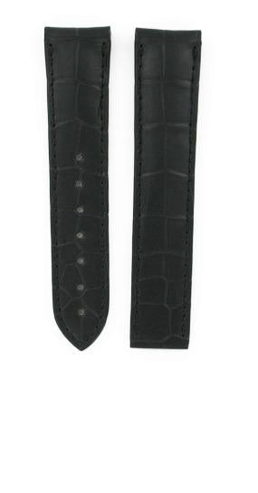 OMEGA Strap 380.63.131 Alligator Black 20mm Ref 98000215, 7612882732257 – Genuine OEM.