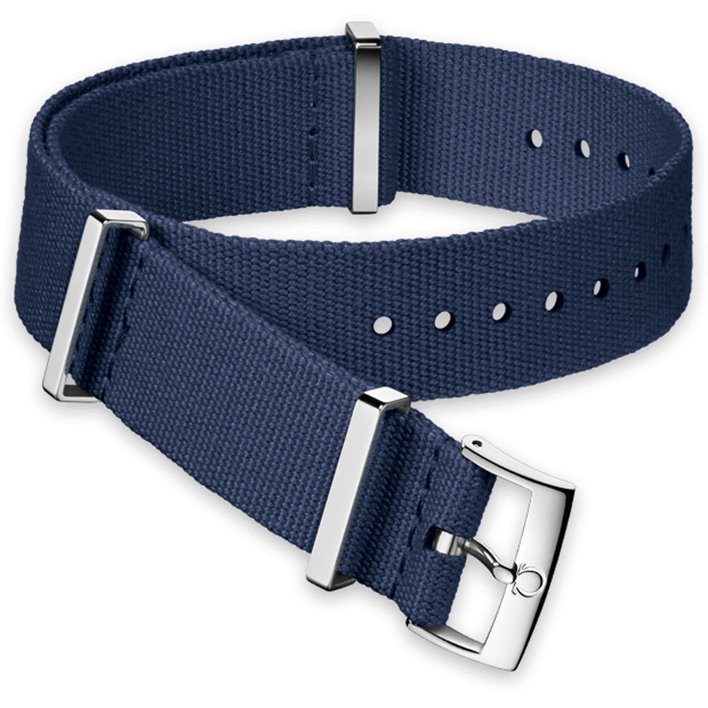 OMEGA NATO Polyester Strap Blue with Buckle 22mm Ref 031CWZ011616, 7613304249735 – Genuine OEM