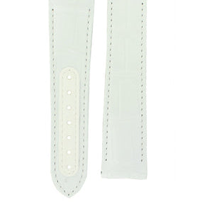 OMEGA Speedmaster 311.93.45.10.40.002 Alligator White Strap 21mm  Deployant Ref 032CUZ004401, 7613304120539 – Genuine OEM