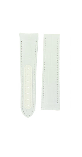 OMEGA Speedmaster 311.93.45.10.40.002 Alligator White Strap 21mm  Deployant Ref 032CUZ004401, 7613304120539 – Genuine OEM