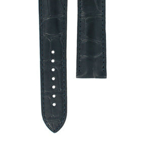 OMEGA DeVille Prestige 424.13.40.20.02.003 Blue Alligator TEC Leather Tongue Buckle Strap 20mm Ref 032CUZ004896, 7613304132532 – Genuine OEM