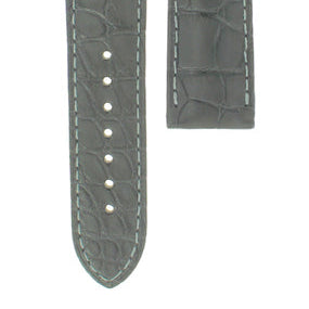 OMEGA DeVille Prestige 424.13.39.20.02.001 Grey Alligator TEC Leather Tongue Buckle Strap 20mm Ref 032CUZ007450, 7613304192772 – Genuine OEM