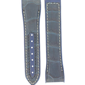OMEGA Seamaster Planet Ocean 215.33.44.21.03.001 Strap 21mm Rubber-Alligator Blue Ref 032RUZ005703, 7613304148267 – Genuine OEM