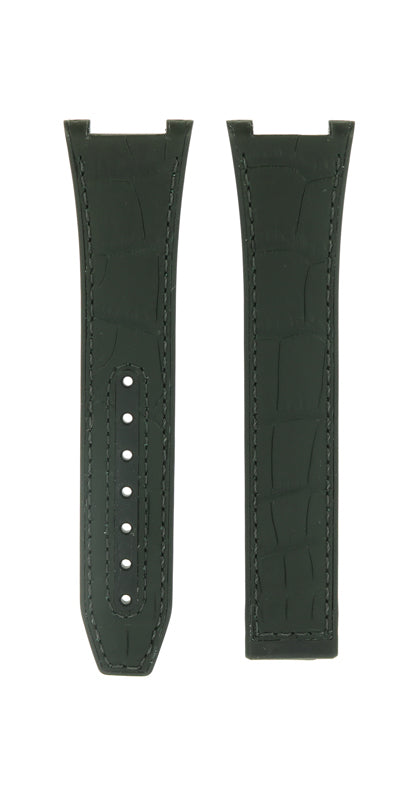 OMEGA Constellation 131.23.41.21.10.001 Green Rubber-Alligator Strap 18mm Ref 032RUZ012795 EAN 7613304276328 – Genuine OEM