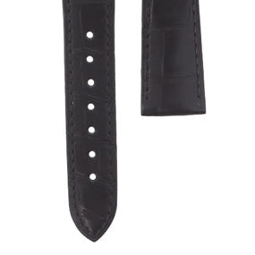 OMEGA DeVille 434.13.40.20.01.001 Alligator TEC Black Leather Strap 19mm Ref 032Z016215, 7613304344782 – Genuine OEM