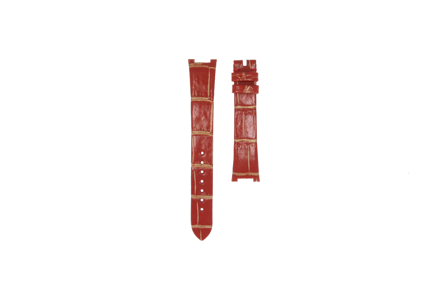 OMEGA Constellation 131.23.29.20.99.002 Red Alligator Strap SHORT 18mm Ref 032Z017173 EAN 7613304339993 – Genuine OEM