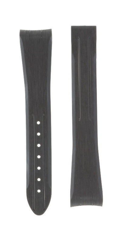 OMEGA Speedmaster Moonwatch Professional 032Z017247 Black Rubber Strap Long 20mm | Genuine OEM