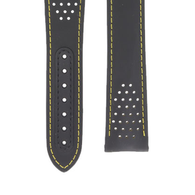 OMEGA Speedmaster 310.92.445.00.10.001 Rubber 310 Black Yellow Buckle Strap 21mm Ref 032Z018683, 7613304376998 – Genuine OEM
