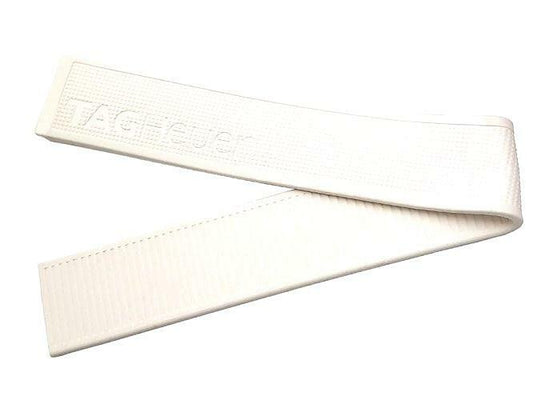 TAG Heuer Golf FT6008 WAE1112 White Rubber Strap with Buckle 22mm - Genuine OEM