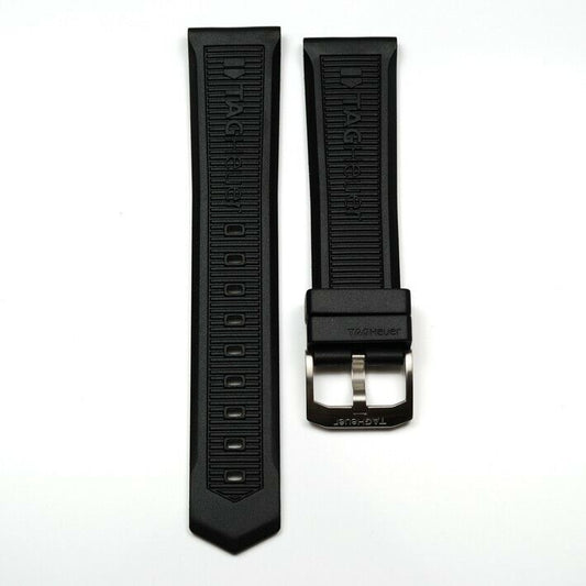 TAG Heuer Formula 1 BT0717 Black Rubber Strap 22mm - Genuine OEM