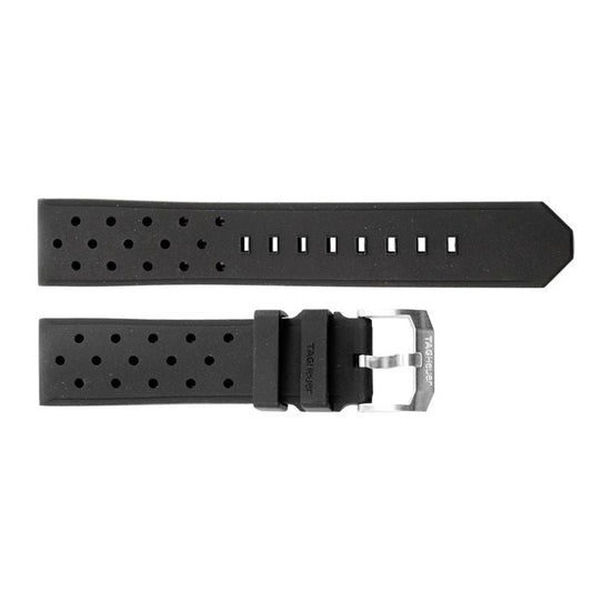 TAG Heuer Formula 1 BT0724 Black Rubber Strap 21.5mm - Genuine OEM
