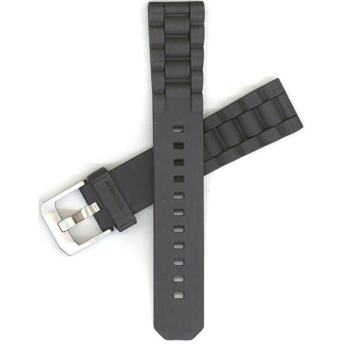 TAG Heuer Formula 1 BT0711 Black Rubber Strap 17mm - Genuine OEM
