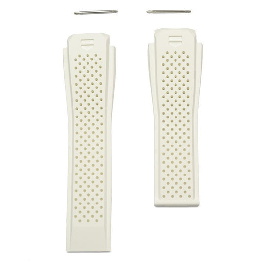 TAG Heuer Connected FT6056 SAR8A80 White Rubber Strap 22mm - Genuine OEM