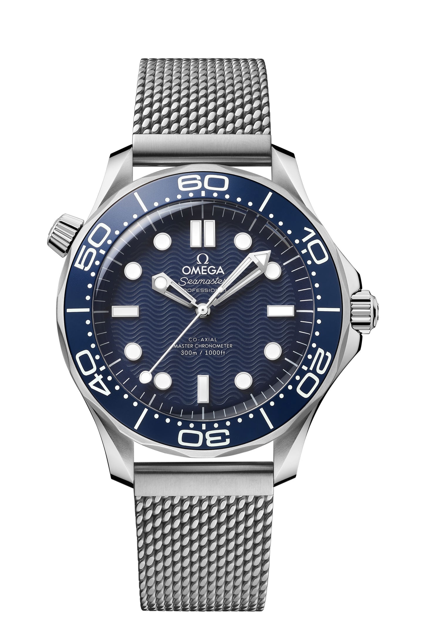 OMEGA Seamaster Bracelet 210.30.42.20.03.002 Steel Polish/Satin Mesh Extra Long. Ref 020STZ015687 21030422003002