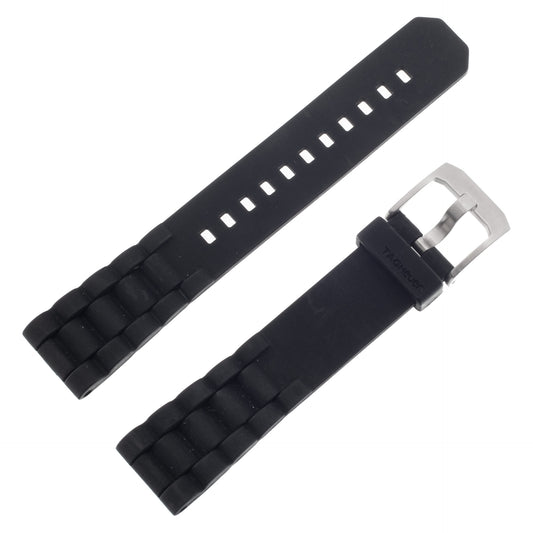 TAG Heuer Formula 1 BT0707 Black Rubber Strap 17mm - Genuine OEM