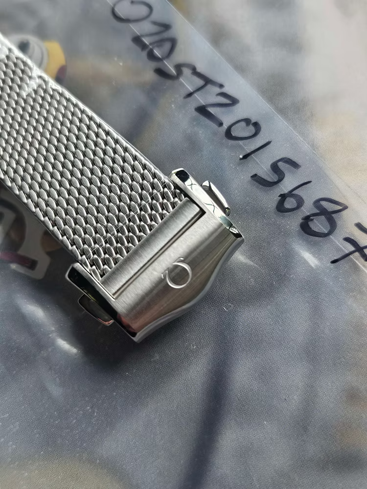 OMEGA Seamaster Bracelet 210.30.42.20.03.002 Steel Polish/Satin Mesh Extra Long. Ref 020STZ015687 21030422003002