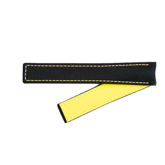 TAG Heuer Aquaracer Premium FC6362 WAY211A Black with yellow stitching Nylon Strap 20.5mm - Genuine OEM