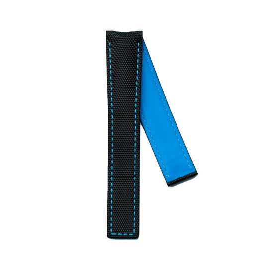TAG Heuer Aquaracer Premium FC6363 WAY211B Black with blue stitching Nylon Strap 20.5mm - Genuine OEM
