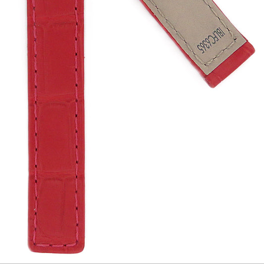 TAG Heuer Aquaracer Premium WAY1312 FC6365 Red Alligator Leather Strap 15.5mm - Genuine OEM