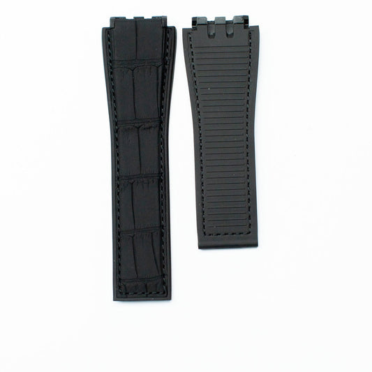 TAG Heuer FC6377 CAR5A5U Carrera Black Rubber/Black Alligator Strap 22mm - Genuine OEM