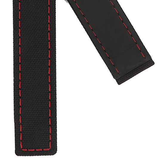 TAG Heuer Aquaracer Premium FC6381 WAY208A Black with red stitching Nylon Strap 21.5mm - Genuine OEM