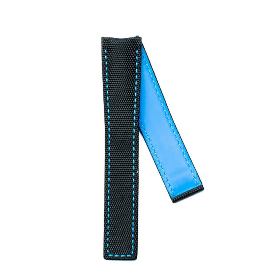 TAG Heuer Aquaracer Premium FC6395 WAY201C Black with blue stitching Nylon Strap 21.5mm - Genuine OEM
