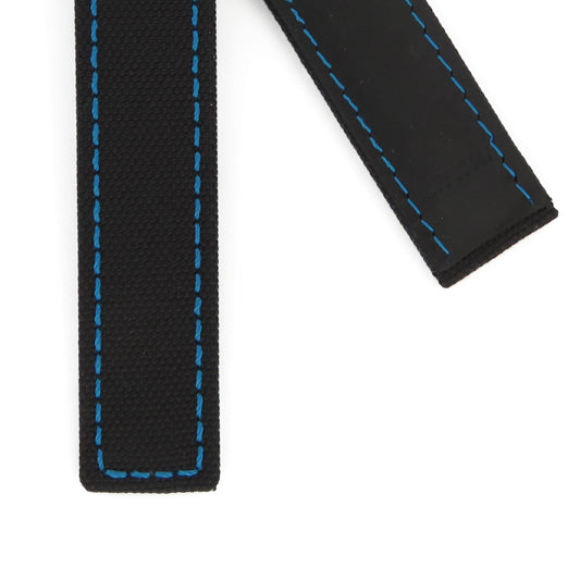 TAG Heuer Aquaracer Premium FC6447 WBD218C Black with blue stitching Nylon Strap 20.5mm - Genuine OEM