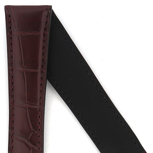 TAG Heuer Aquaracer Premium WAY201M FC6474 Brown Alligator Leather Strap 21.5m - Genuine OEM