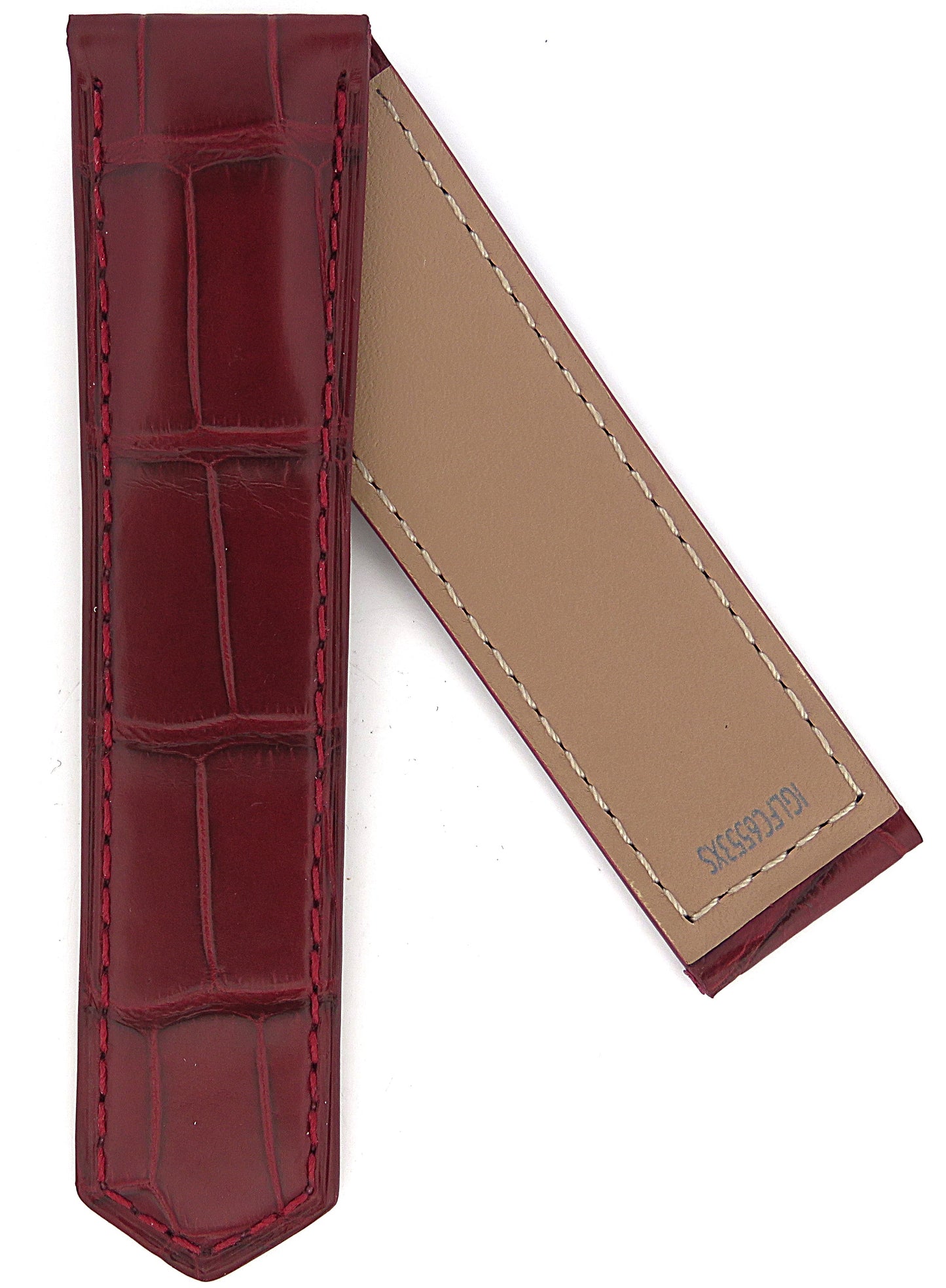 TAG Heuer Carrera FC6553XS CBN201H Red Alligator Extra Short Strap 22mm - Genuine OEM