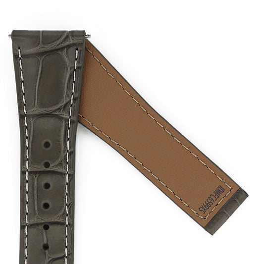 TAG Heuer Carrera FC6599XS CBS2214 Grey Alligator Extra Short Strap 20.5mm - Genuine OEM