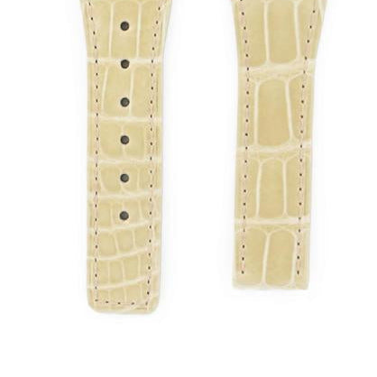 OMEGA Constellation 164.57.521 Alligator Beige Strap SHORT 28mm Ref 98000076S, 7612882510053 – Genuine OEM