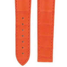 OMEGA Seamaster Planet Ocean 222.28.46.50.57.001 Orange Padded Alligator Leather Strap 22mm Ref 98000148S,  7612882646783 – Genuine OEM