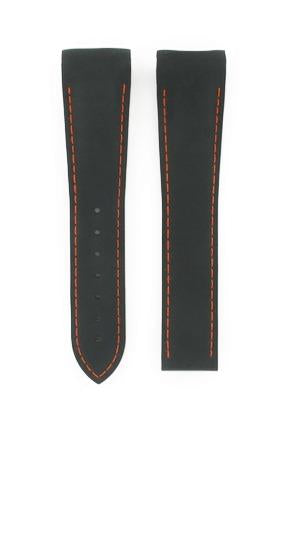 OMEGA Seamaster 2910.5182 Rubber Padded Black Matte Strap SHORT 22mm Ref 98000290S, 7612882859121 – Genuine OEM