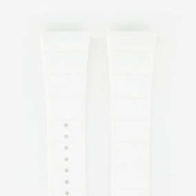 OMEGA Constellation Double Eagle 121.17.3550.050.01 White Rubber Strap 24mm Deployment 1 Catch 98000313 7612882885779 - Genuine OEM