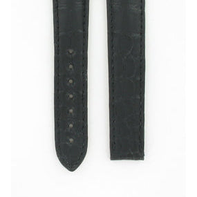 OMEGA Seamaster Aqua Terra 231.13.39.21.01.001 Black Alligator TEC Leather Strap SHORT 19mm Ref 98000339S,  7612882893194 – Genuine OEM