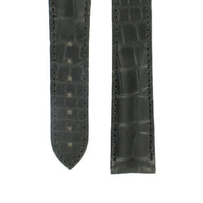 OMEGA DeVille 431.13.425.10.101 Alligator Black Strap SHORT 21mm Ref 98000406S, 7612882965594 – Genuine OEM