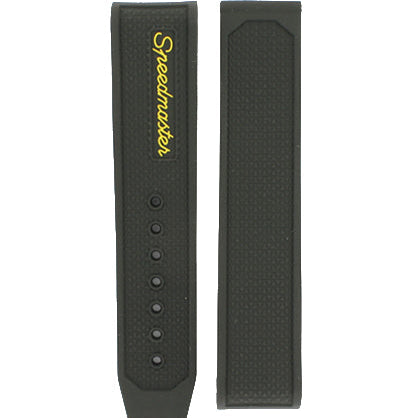 OMEGA Speedmaster Racing  326.32.40.50.04.001 Black Rubber Strap 19mm Deployment Ref 98000417, 7612882978549 - Genuine OEM