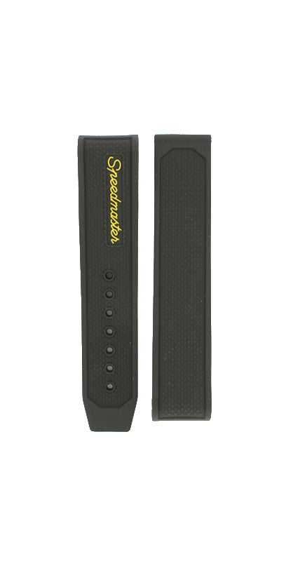 OMEGA Speedmaster Racing  326.32.40.50.04.001 Black Rubber Strap 19mm Deployment Ref 98000417, 7612882978549 - Genuine OEM
