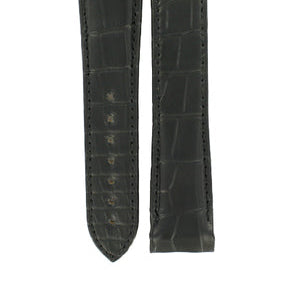 OMEGA Seamaster 232.63.44.22.01.001 Alligator TEC Black Strap SHORT 21mm Ref 98000426S,  7613304011066 – Genuine OEM