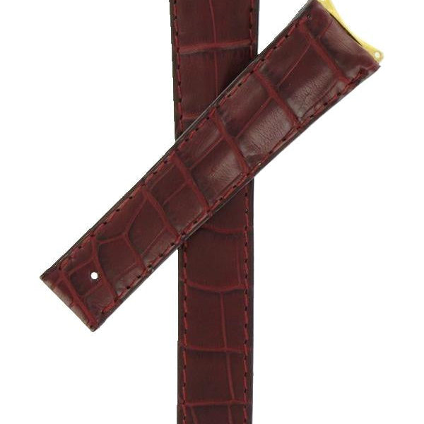 AG Heuer FC6083 WH234 6000 Alligator Strap Burgundy 14.5mm - Genuine OEM