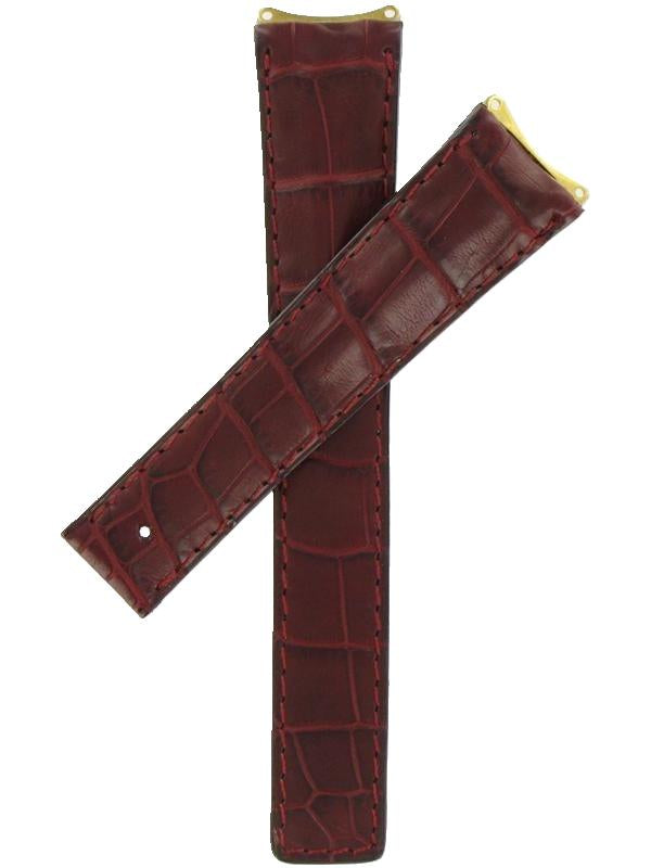 AG Heuer FC6083 WH234 6000 Alligator Strap Burgundy 14.5mm - Genuine OEM